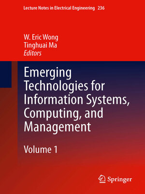 cover image of Emerging Technologies for Information Systems, Computing, and Management